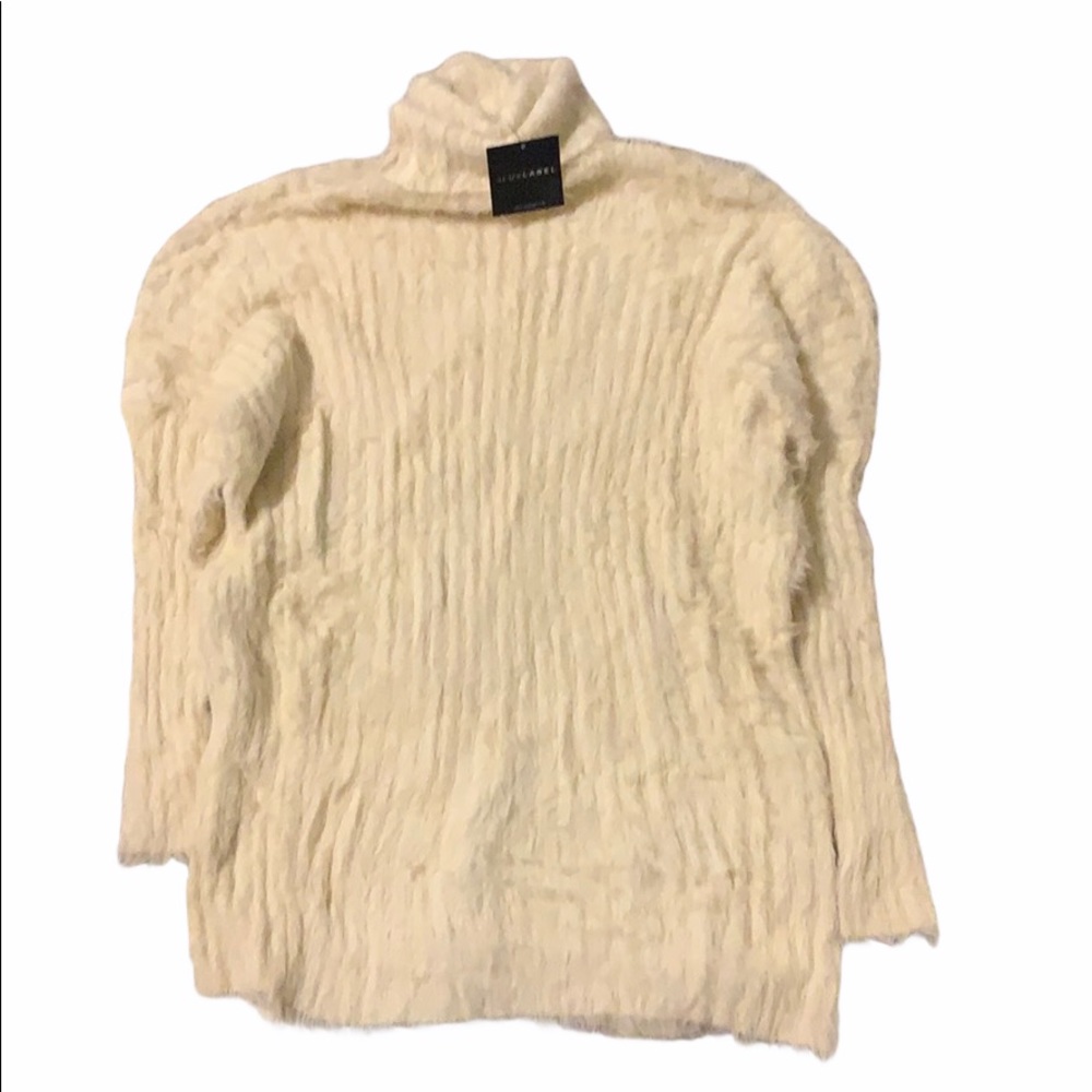 NWT JLUXLABEL Cream Soft & Fuzzy Sweater Dress
